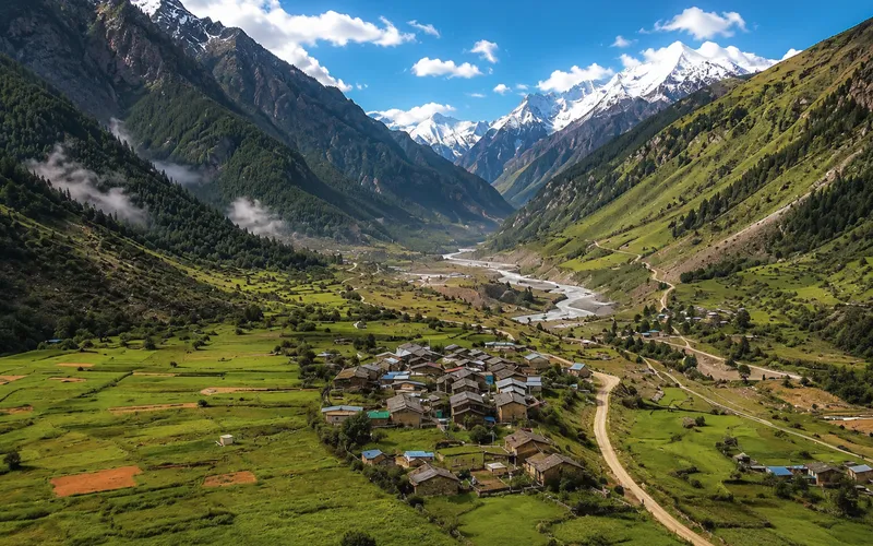 Gunji high-altitude village on the Adi Kailash route