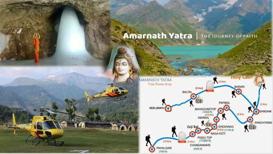 Amarnath Yatra Routes Map