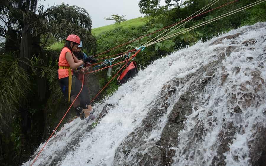 Rishikesh Waterfall Rappelling