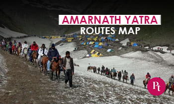Amarnath Yatra Routes Map