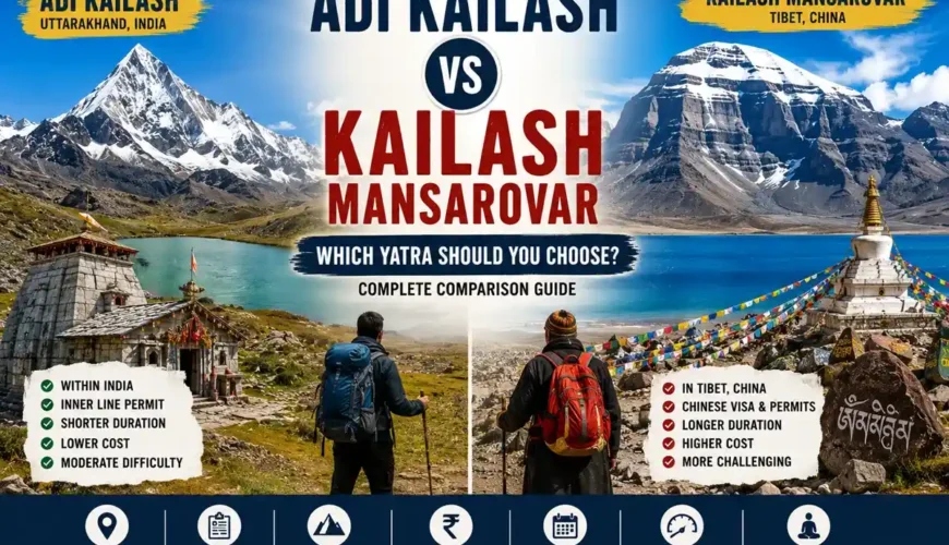 Adi Kailash vs Kailash Mansarovar