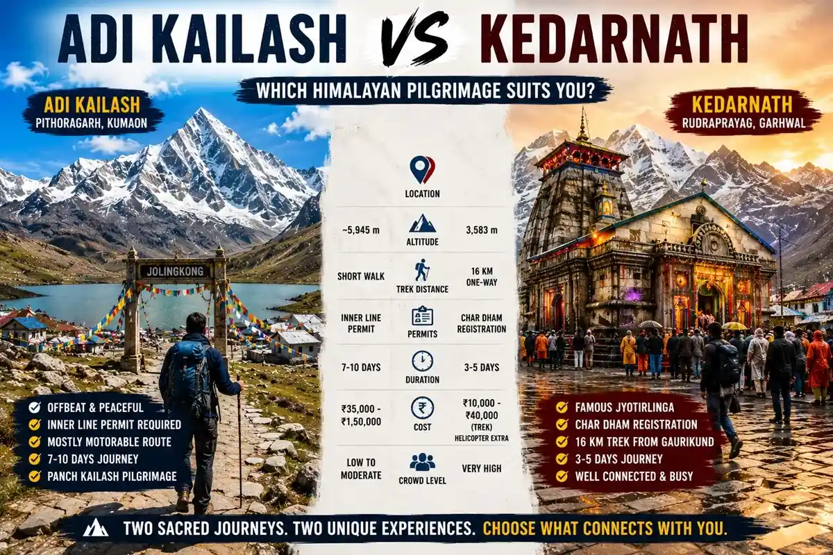Adi Kailash vs Kedarnath