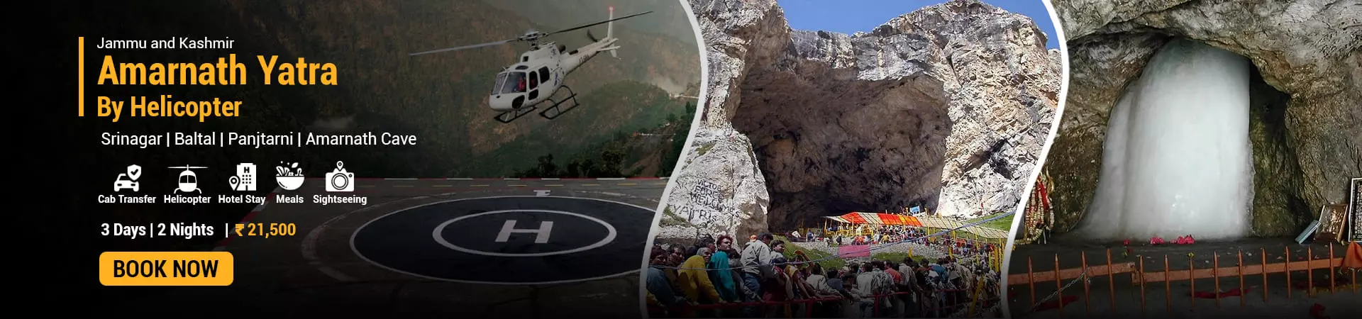 Amarnath Yatra by Helicopter